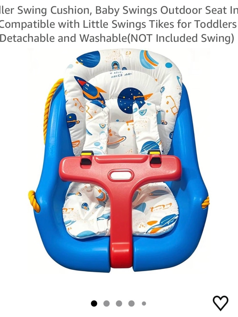 Space Rocket Baby Little Tikes Snug ‘N Secure Swing  Liner